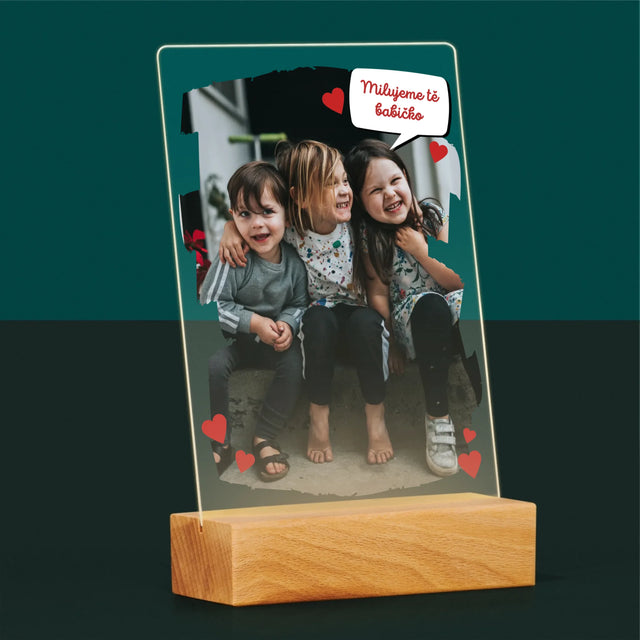 Fotka A Textem: Pro Milovanou Babičku - Tisk Na Akrylovém Skle