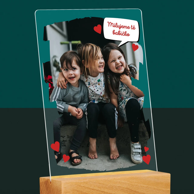 Fotka A Textem: Pro Milovanou Babičku - Tisk Na Akrylovém Skle