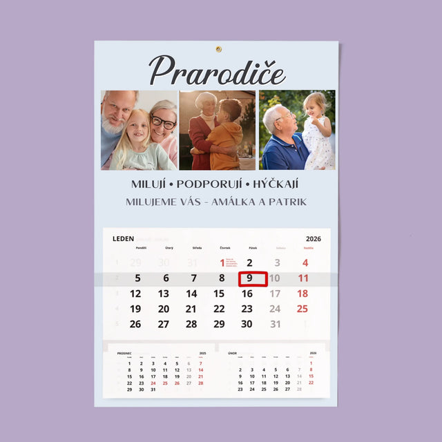 Fotokoláž: Milovaní Prarodiče - Fotokalendář