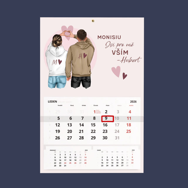 Designér Postav: Pár Srdce - Fotokalendář