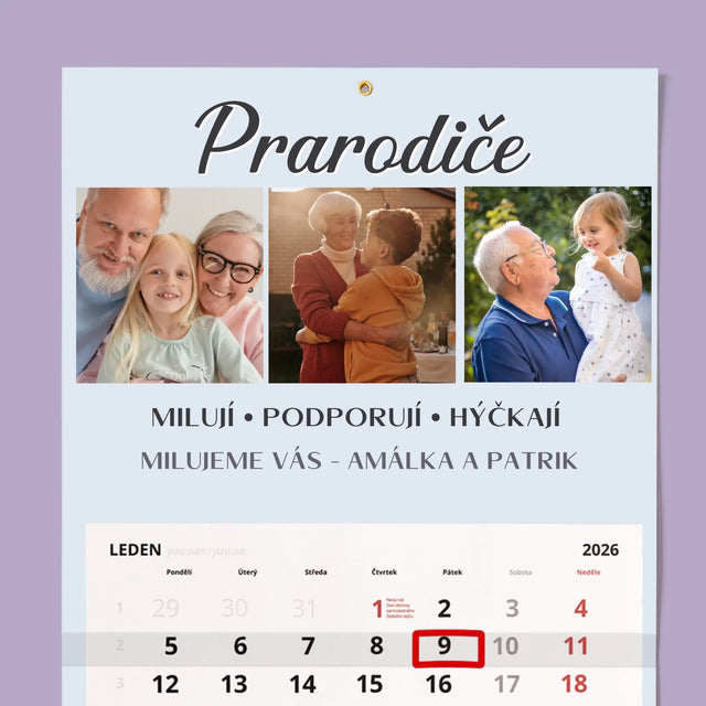 Fotokoláž: Milovaní Prarodiče - Fotokalendář