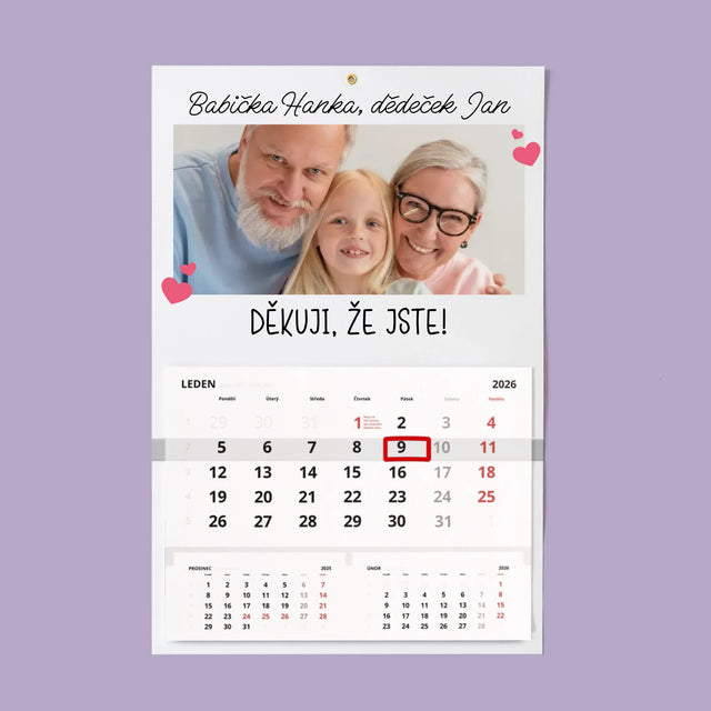 Fotka S Textem: Poděkování Pro Prarodiče - Fotokalendář