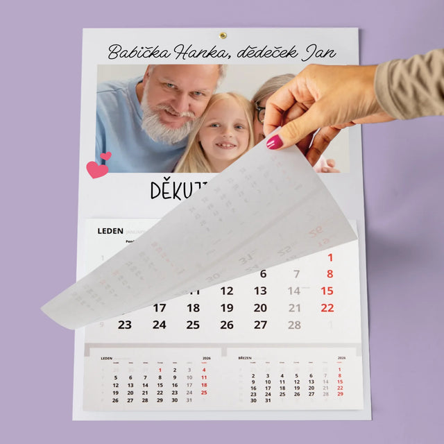 Fotka S Textem: Poděkování Pro Prarodiče - Fotokalendář