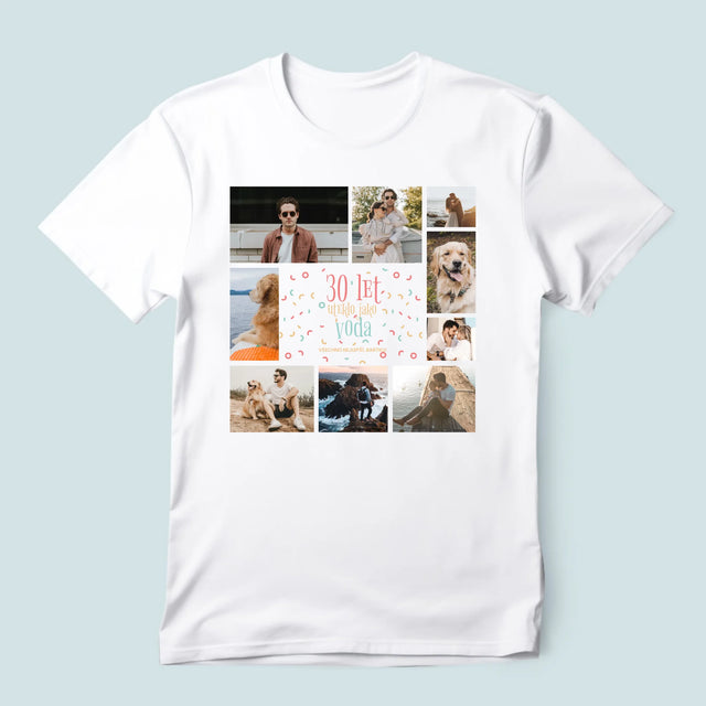 Fotokoláž: 30 Let Uteklo - Pánské Tričko