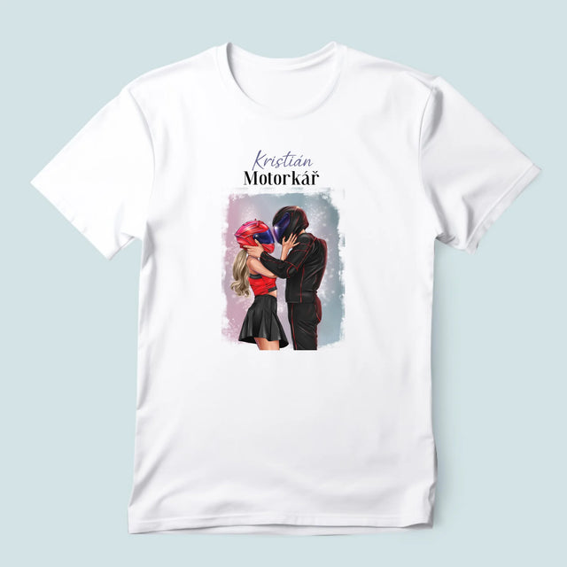 Designér Postav: Motorkář - Pánské Tričko