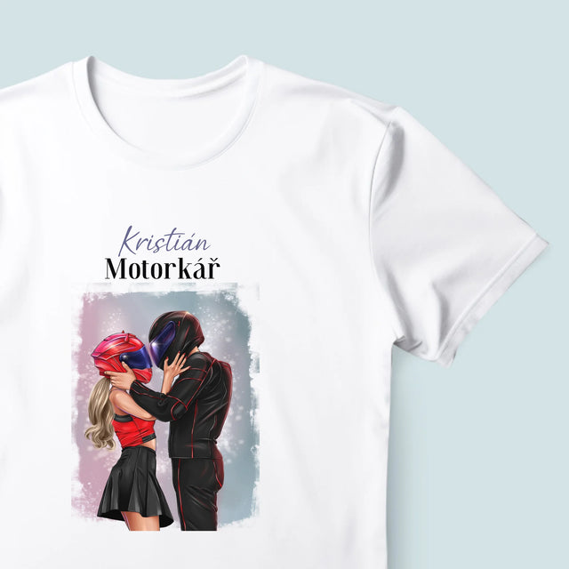 Designér Postav: Motorkář - Pánské Tričko
