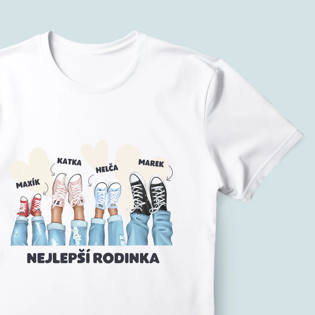 Designér Postav: Rodinka Tenisky - Pánské Tričko