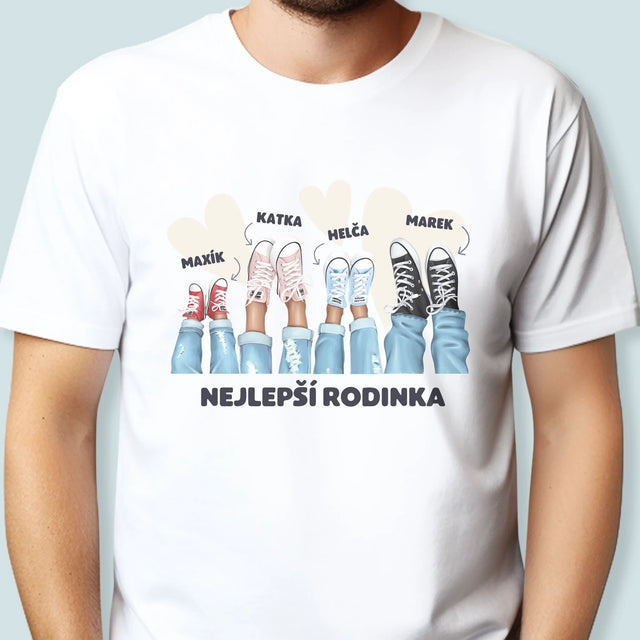 Designér Postav: Rodinka Tenisky - Pánské Tričko