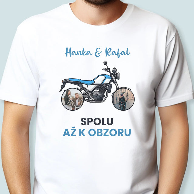 Fotokoláž: Spolu Až K Obzoru - Pánské Tričko