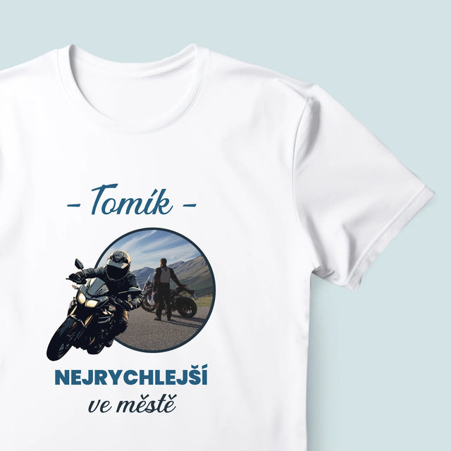 Fotka S Textem: Nejrychlejší Ve Městě - Pánské Tričko