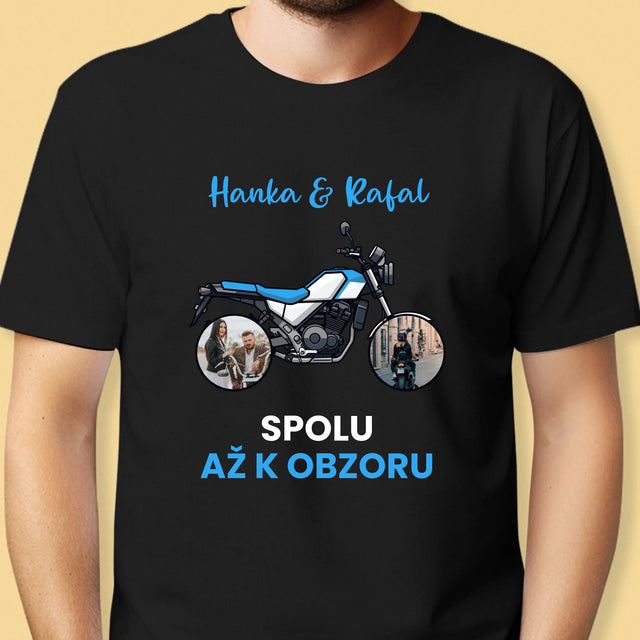 Fotokoláž: Spolu Až K Obzoru - Pánské Tričko