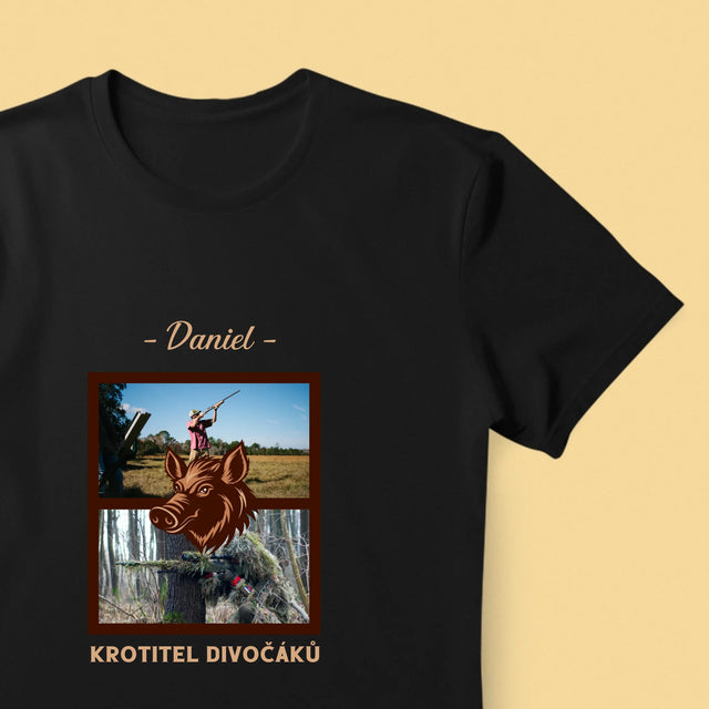 Fotokoláž: Krotitel Divočáků - Pánské Tričko