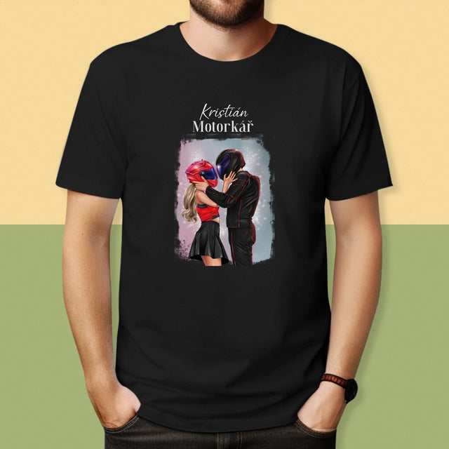 Designér Postav: Motorkář - Pánské Tričko