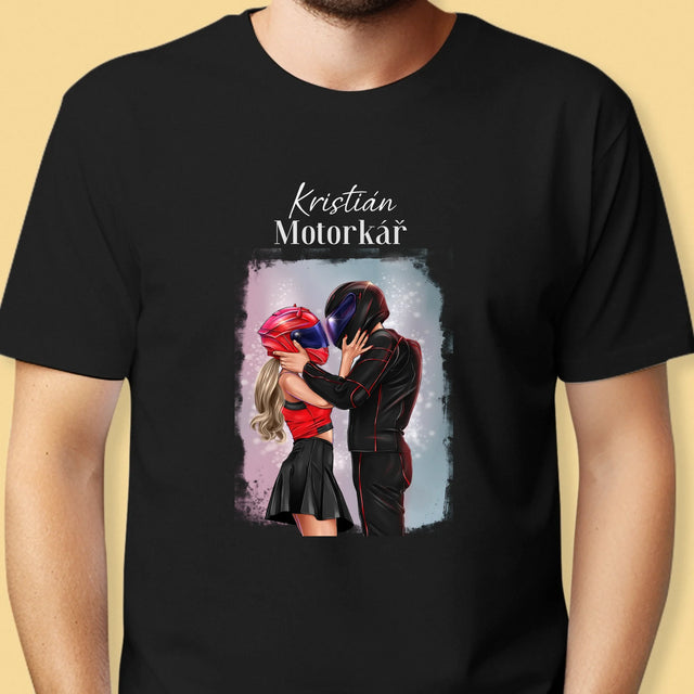 Designér Postav: Motorkář - Pánské Tričko