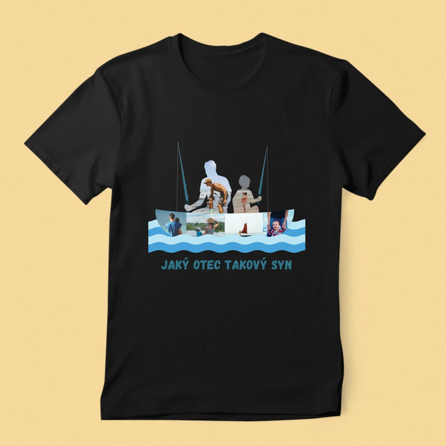 Tvar Z Fotek: Jaký Otec Takový Syn - Pánské Tričko