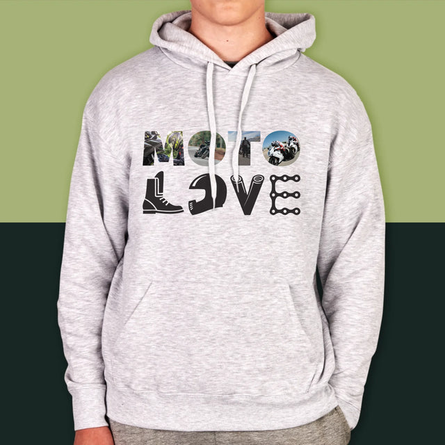 Slovo Z Fotek: Motolove - Pánská Mikina S Kapuci
