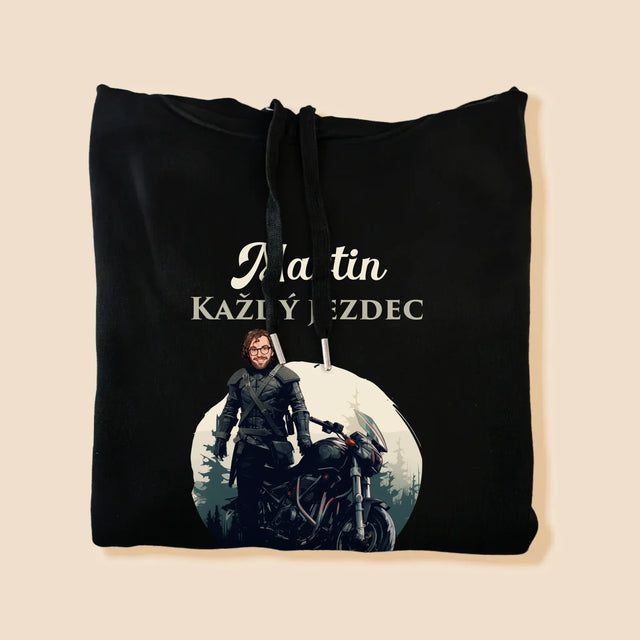 Tvoje Postava: Každý Jezdec - Pánská Mikina S Kapuci