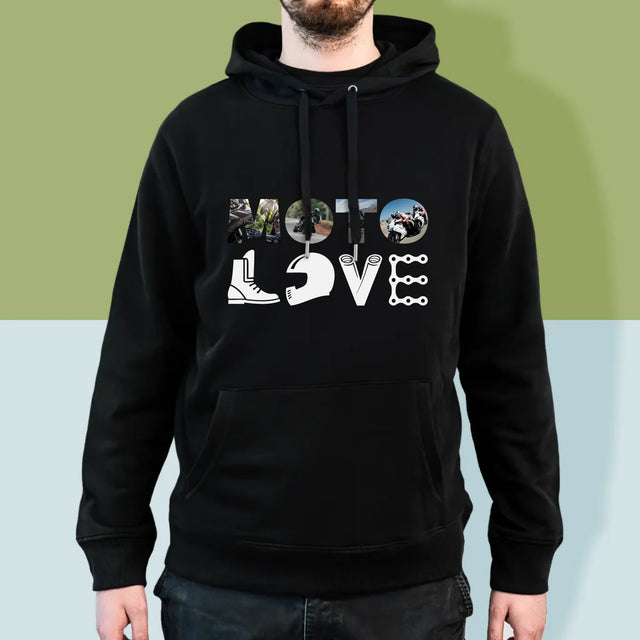 Slovo Z Fotek: Motolove - Pánská Mikina S Kapuci