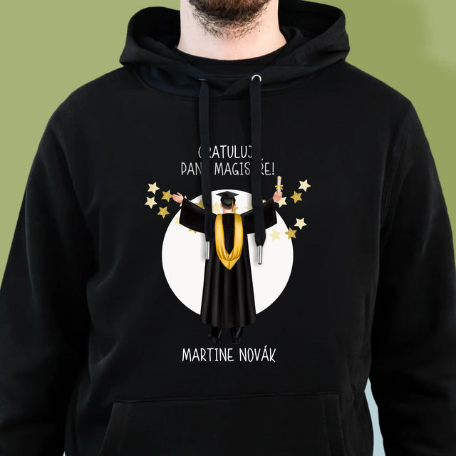 Designér Postav: Jsi Magistra - Pánská Mikina S Kapuci