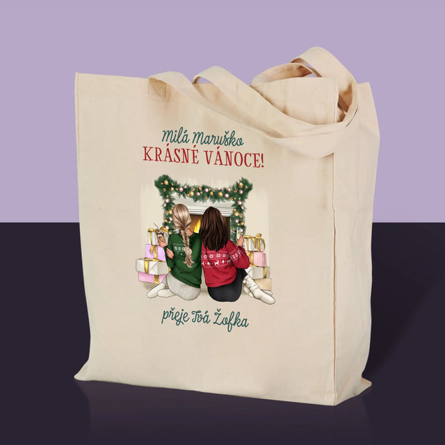 Designér Postav: Vánoční Kamarádky - Plátěná Taška