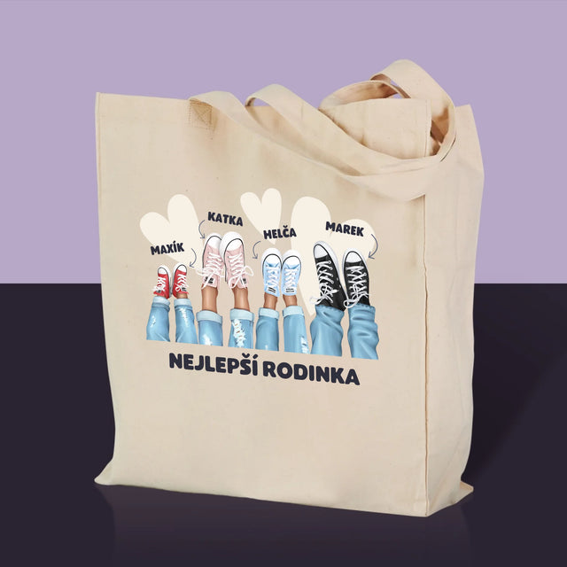Designér Postav: Rodinka Tenisky - Plátěná Taška