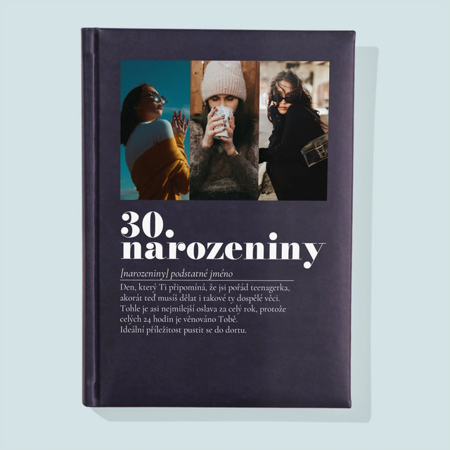 Fotokoláž: 30. Narozeniny Definice - Zápisník