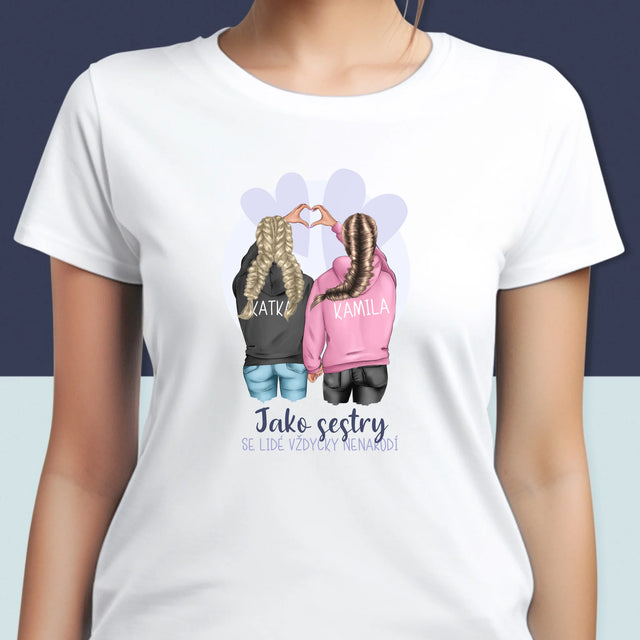 Designér Postav: Zimní Kamarádky - Damské Tričko