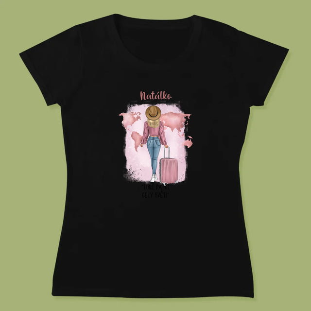 Designér Postav: Cestovatelka - Damské Tričko