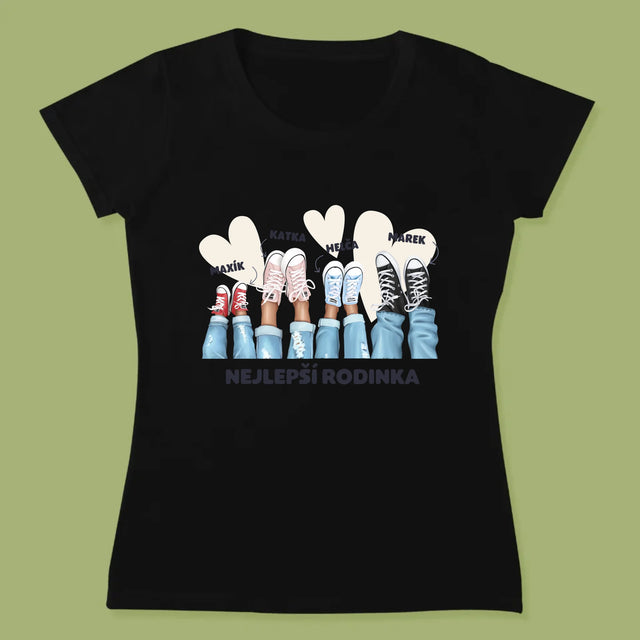 Designér Postav: Rodinka Tenisky - Damské Tričko