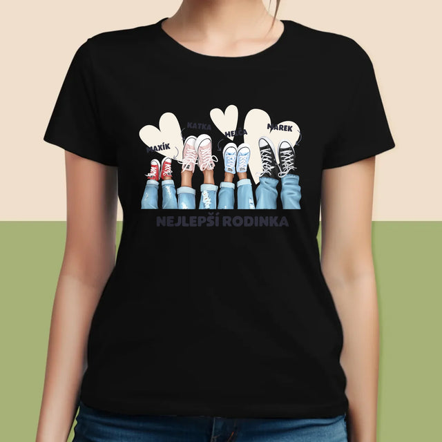 Designér Postav: Rodinka Tenisky - Damské Tričko