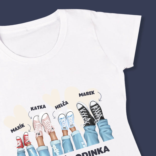 Designér Postav: Rodinka Tenisky - Damské Tričko
