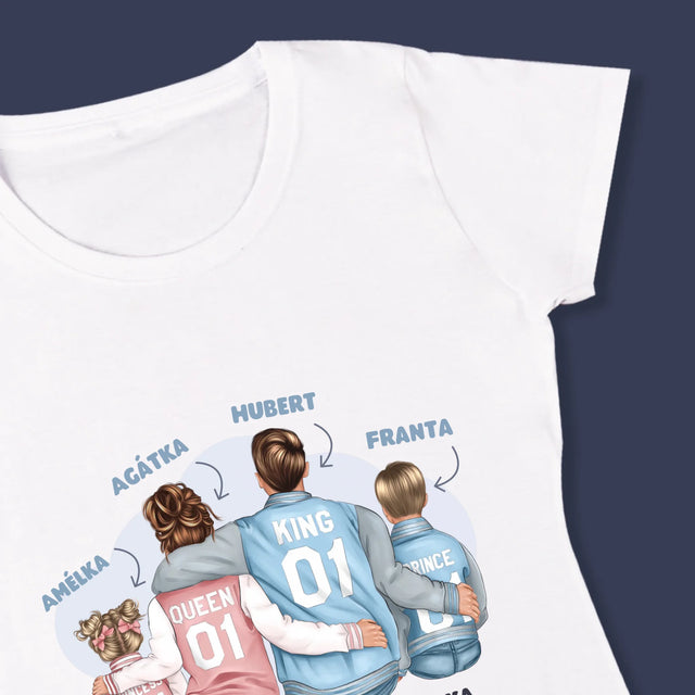 Designér Postav: Rodina V Mikinách - Damské Tričko