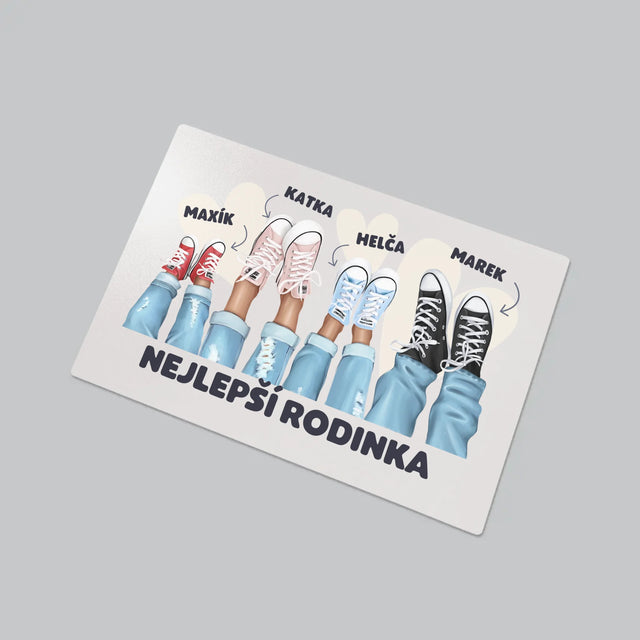 Designér Postav: Rodinka Tenisky - Podložka Na Psací Stůl