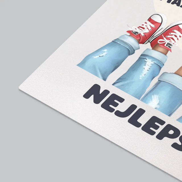 Designér Postav: Rodinka Tenisky - Podložka Na Psací Stůl