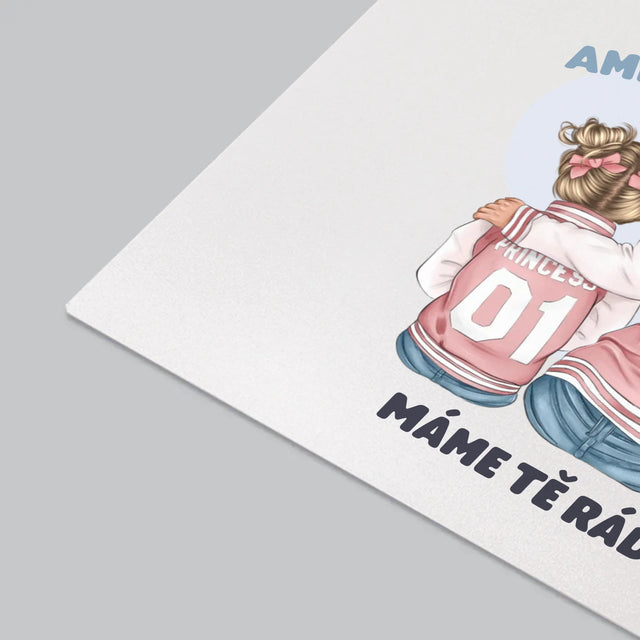 Designér Postav: Rodina V Mikinách - Podložka Na Psací Stůl