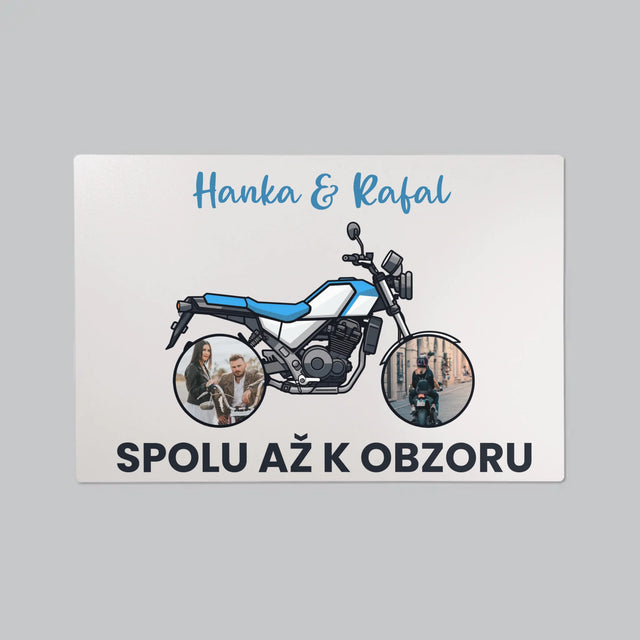 Fotokoláž: Spolu Až K Obzoru - Podložka Na Psací Stůl