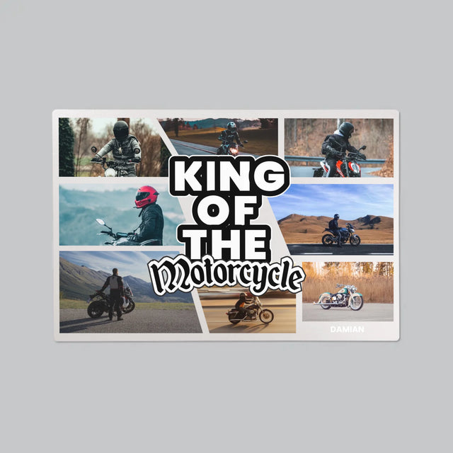 Fotokoláž: King Of The Motorcycle - Podložka Na Psací Stůl