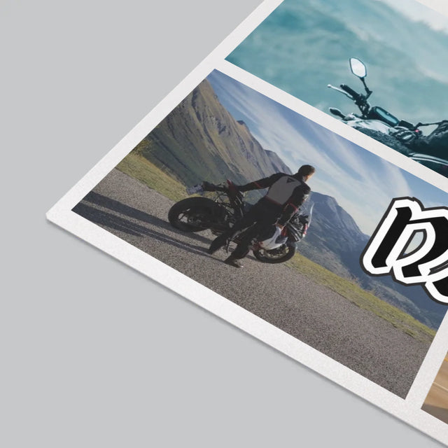 Fotokoláž: King Of The Motorcycle - Podložka Na Psací Stůl