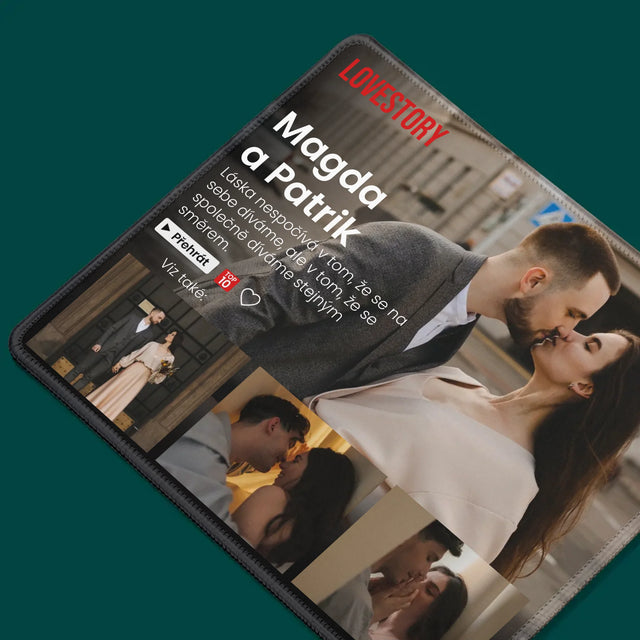 Fotokoláž: Milostný Příběh - Podložka Pod Myš