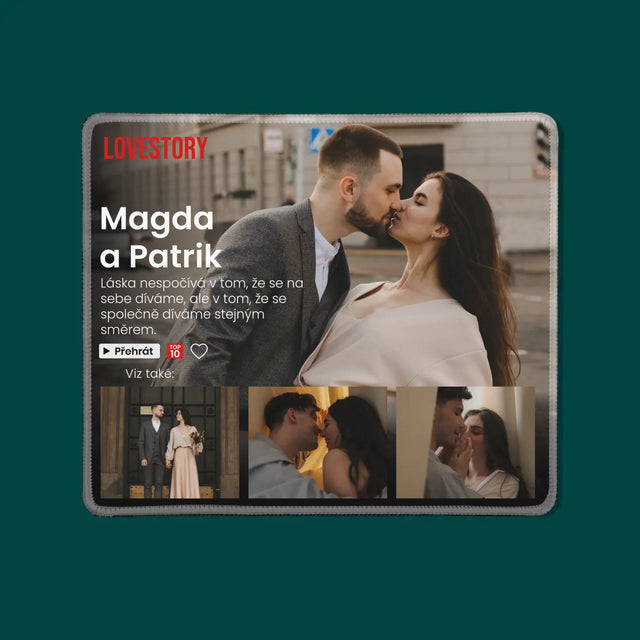 Fotokoláž: Milostný Příběh - Podložka Pod Myš