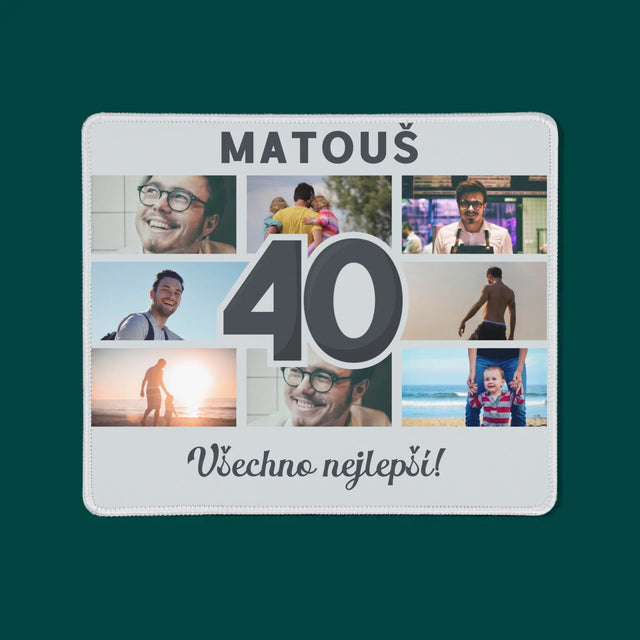Fotokoláž: 40 Let - Podložka Pod Myš