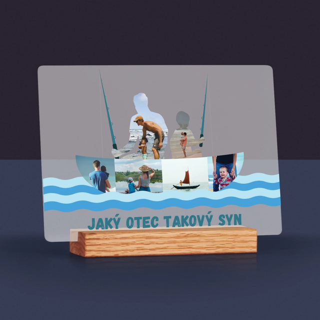 Tvar Z Fotek: Jaký Otec Takový Syn - Tisk Na Akrylovém Skle