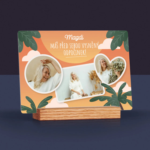 Fotokoláž: Vysněný Odpočinek - Tisk Na Akrylovém Skle