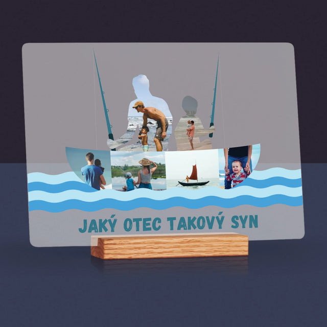 Tvar Z Fotek: Jaký Otec Takový Syn - Tisk Na Akrylovém Skle