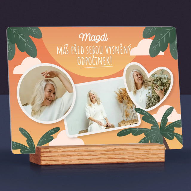 Fotokoláž: Vysněný Odpočinek - Tisk Na Akrylovém Skle