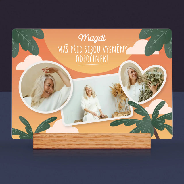 Fotokoláž: Vysněný Odpočinek - Tisk Na Akrylovém Skle