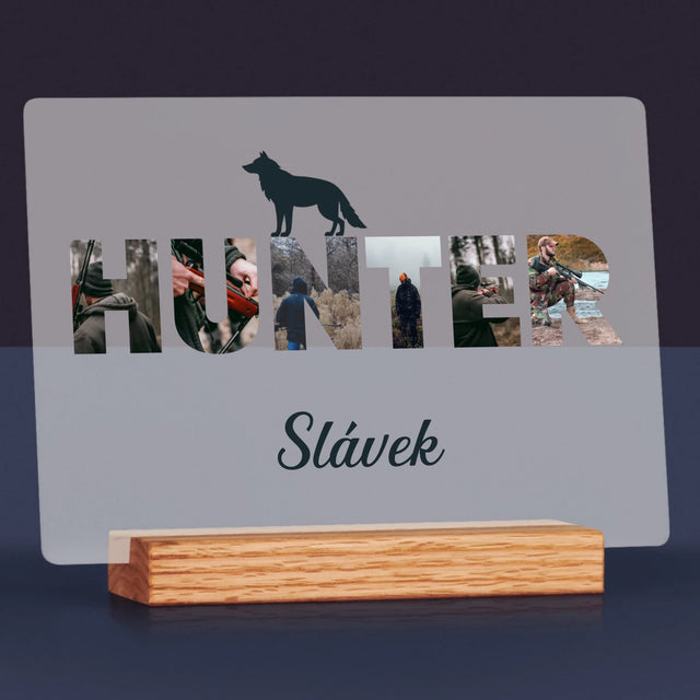 Slovo Z Fotek: Hunter - Tisk Na Akrylovém Skle