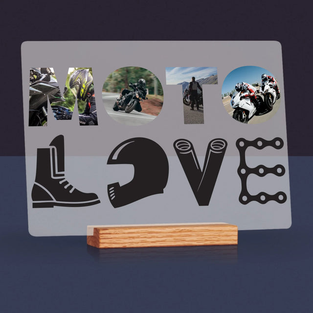 Slovo Z Fotek: Motolove - Tisk Na Akrylovém Skle