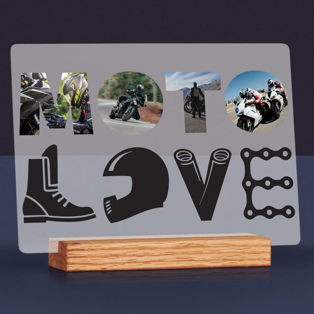 Slovo Z Fotek: Motolove - Tisk Na Akrylovém Skle