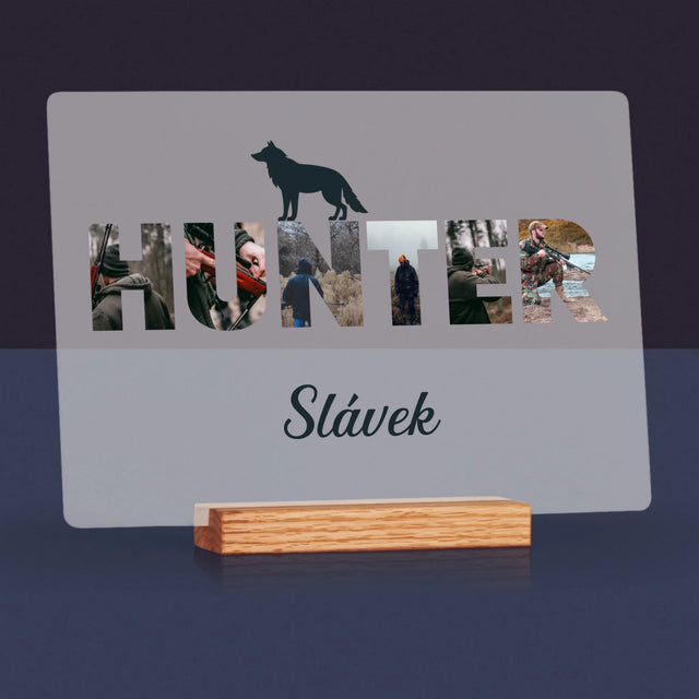 Slovo Z Fotek: Hunter - Tisk Na Akrylovém Skle